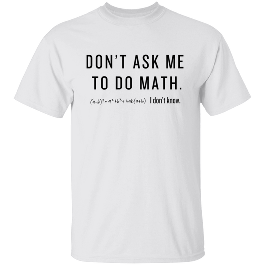 No Math Unisex Shirt