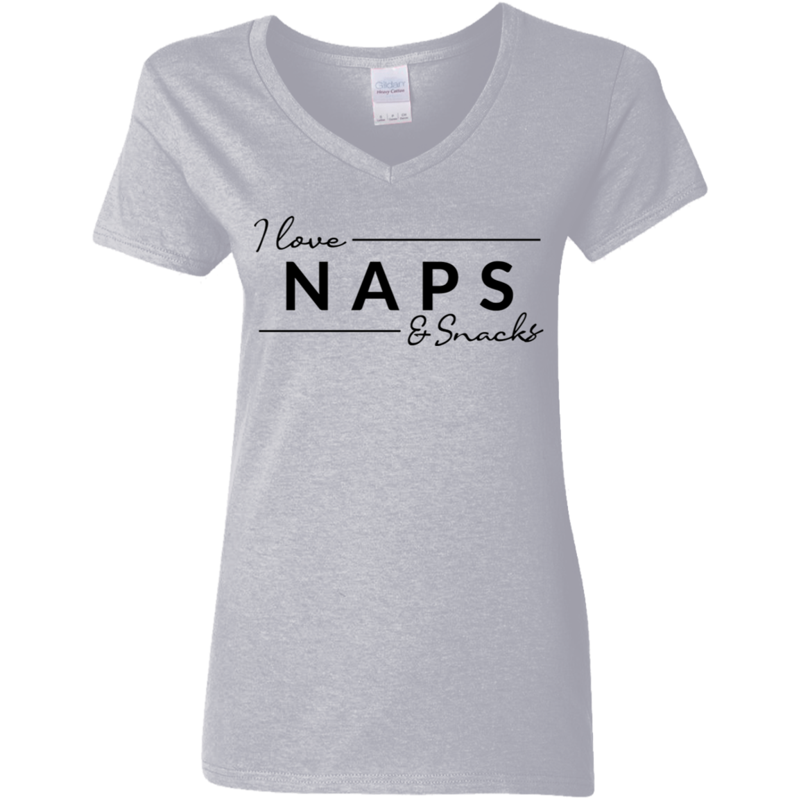 I Love Naps & Snacks Women's V-Neck